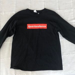 CUSTOM LONG SLEEVE BLACK TEE